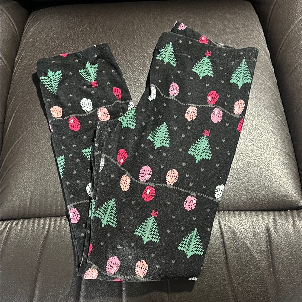 SO Black Holiday Pattern Kids Leggings